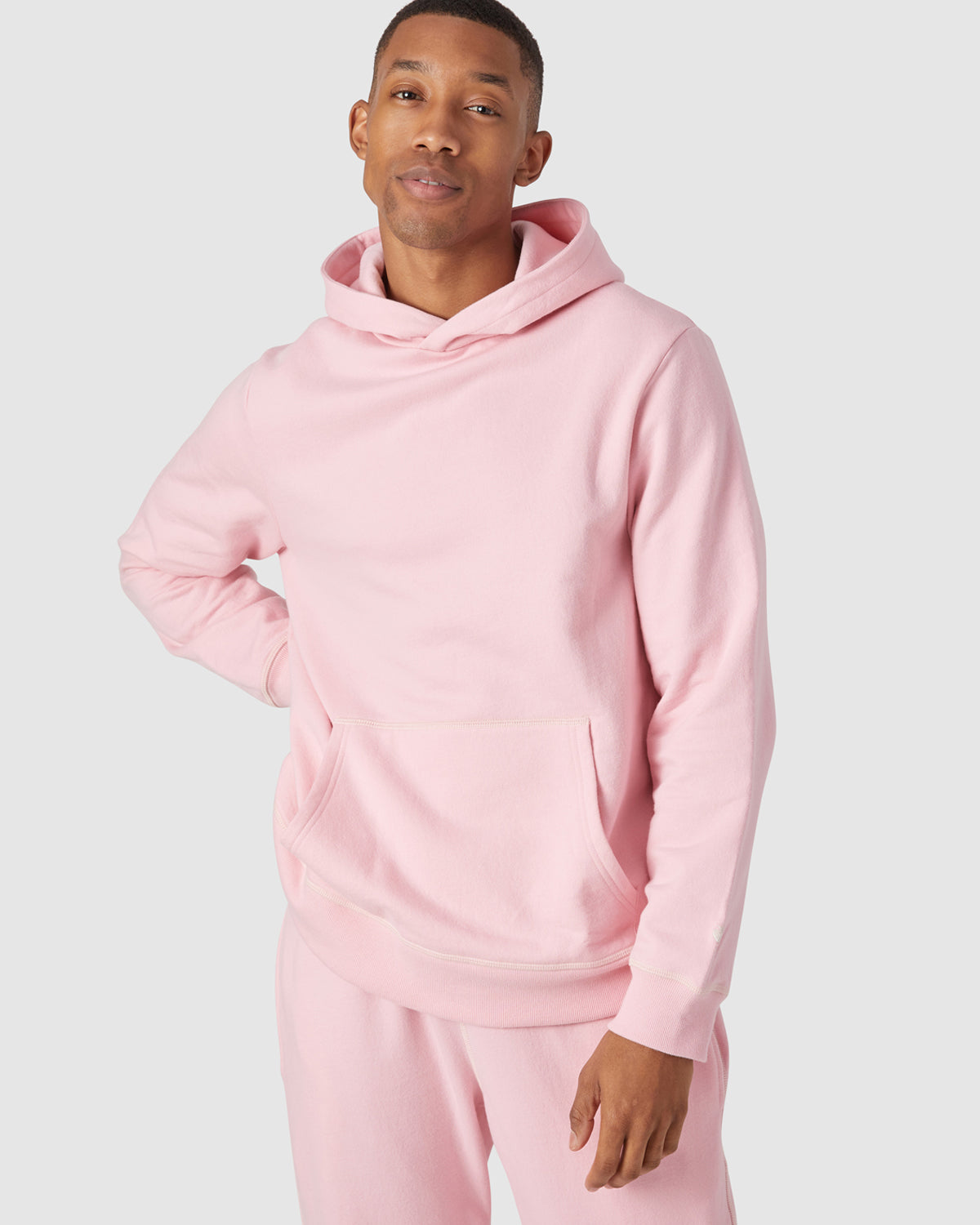 Hoodie HOMBRE Baby Pink Sky – Mikhan